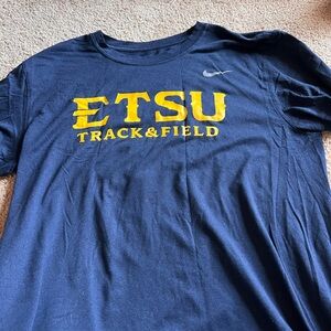 Nike Dark Blue ETSU Track & Field Tee